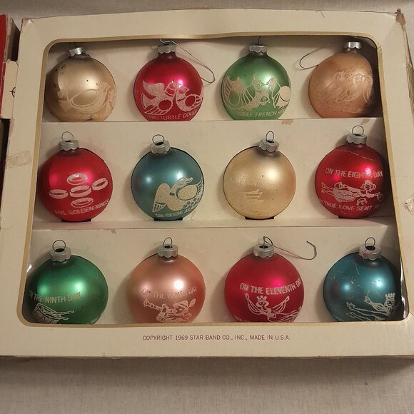 Antique " The 12 Days of Christmas" Ornament Collection - Picture 4 of 7